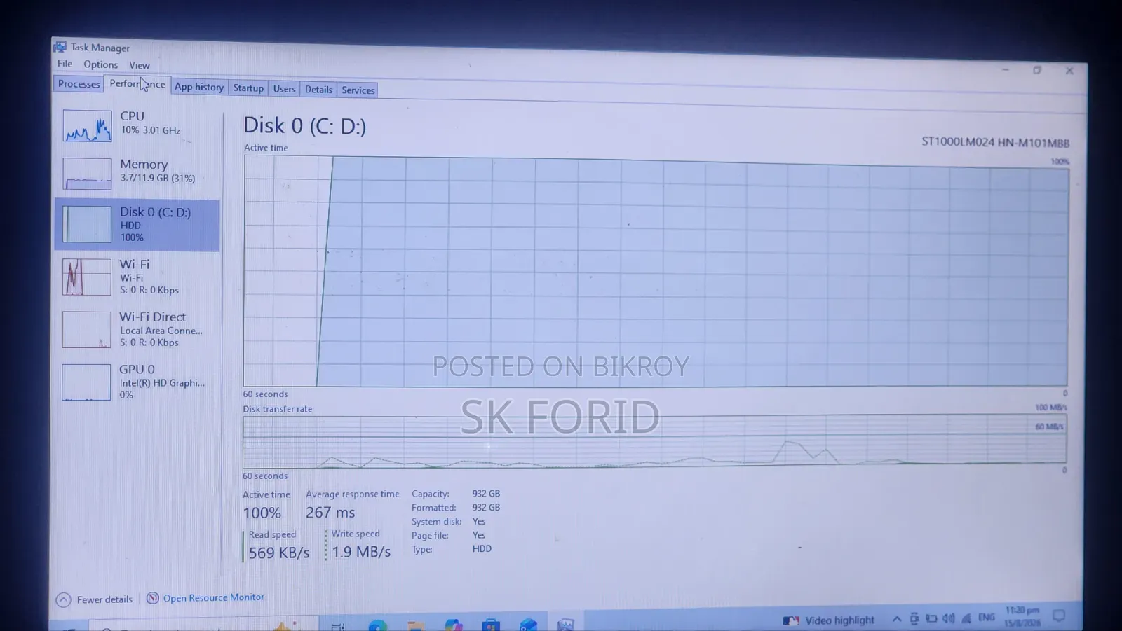 Laptop ASUS X550CA 12GB Intel Core I7 HDD+SSD 1T