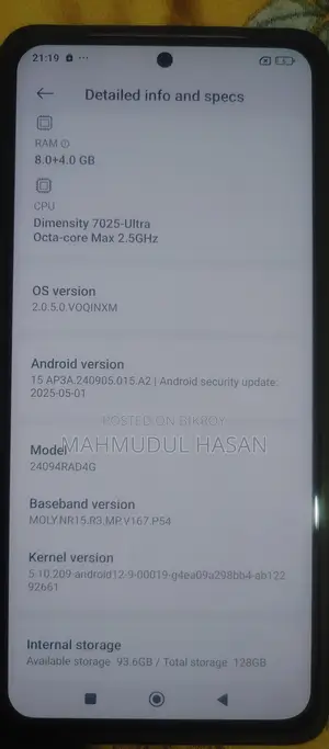New Xiaomi Redmi Note 14 5G 256 GB Red