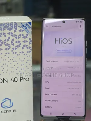 Tecno Camon 40 Pro 4G 256 GB Black