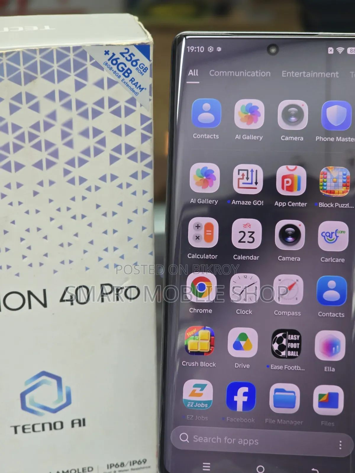 Tecno Camon 40 Pro 4G 256 GB Black