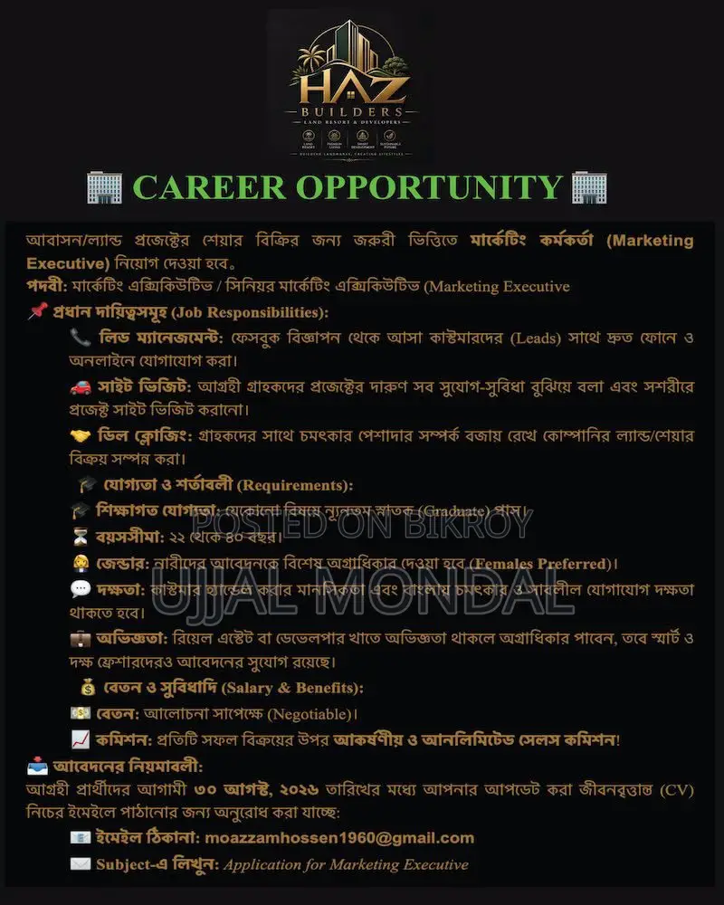 মার্কেটিং এক্সিকিউটিভ