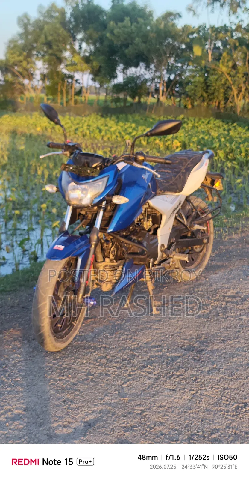TVS Apache RTR 160 4V 2020 Blue