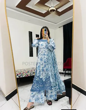  Cotton Embroidery Three Piece 
