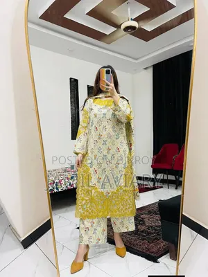  Cotton Embroidery Three Piece 
