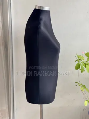 Premium Black Female Mannequin / Dummy With Stainless Steel Stand