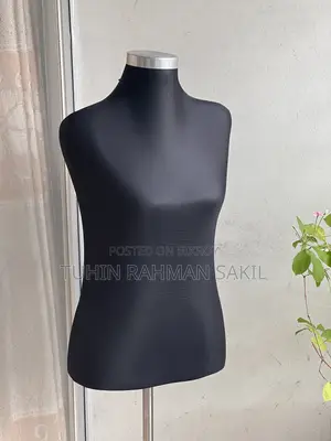 Premium Black Female Mannequin / Dummy With Stainless Steel Stand