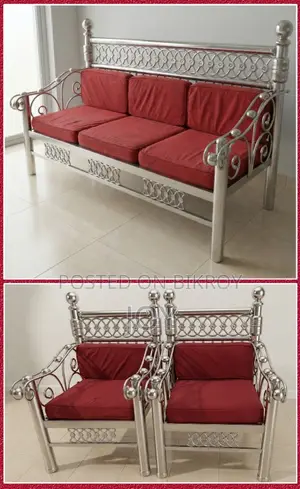5 Seater SS Steel Sofa for Sale | 5 Seater Strong Stainless Steel Sofa