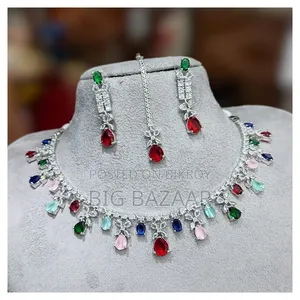 Bridal AD Crystal Jewelry Set
