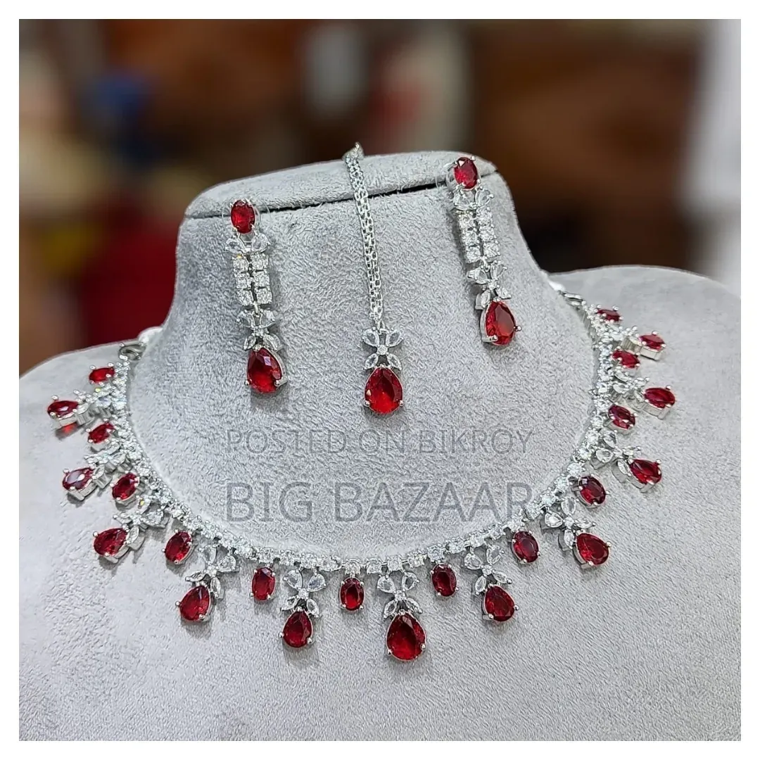 Bridal AD Crystal Jewelry Set