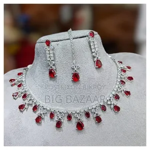 Bridal AD Crystal Jewelry Set