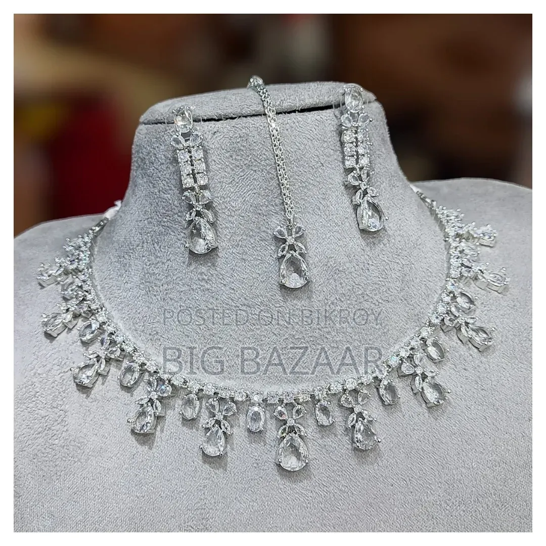 Bridal AD Crystal Jewelry Set