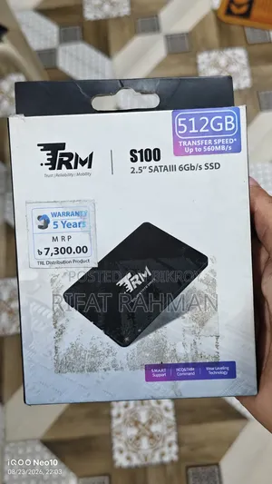 TRM S100 512GB SATA III SSD — ব্র্যান্ড নিউ / নতুনের মতো কন্ডিশন!