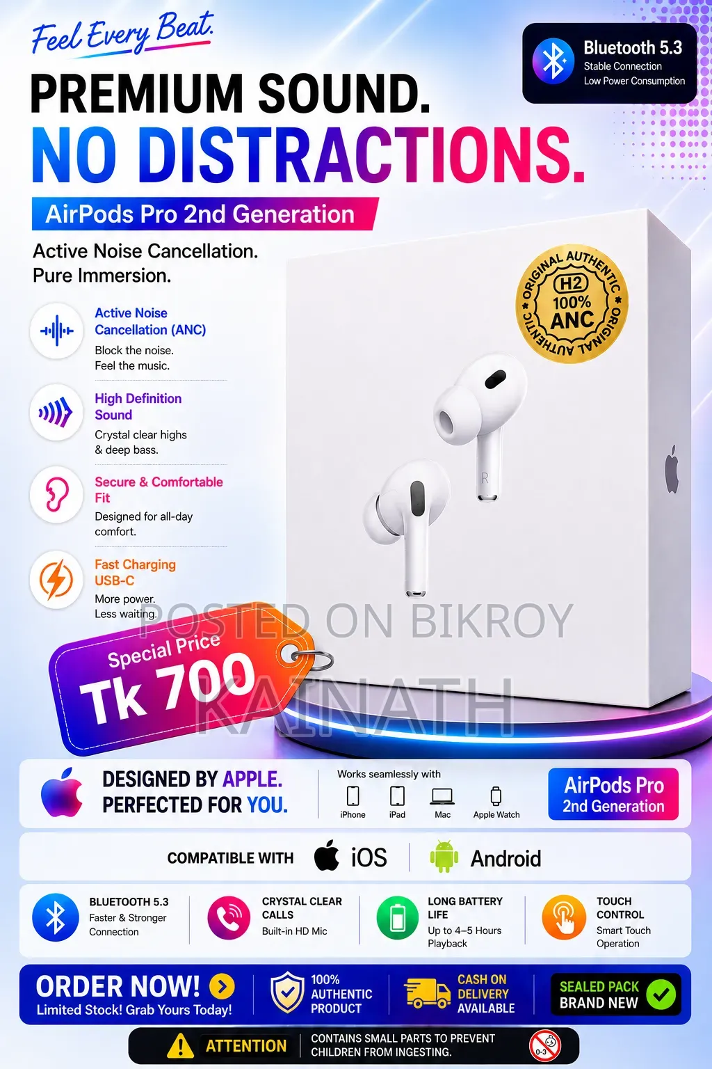 Apple H2 Earpods Pro 2nd Generation