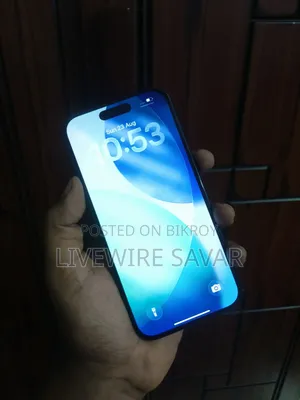 অ্যাপল আইফোন ১৫ ২৫৬ জিবি ব্ল্যাক