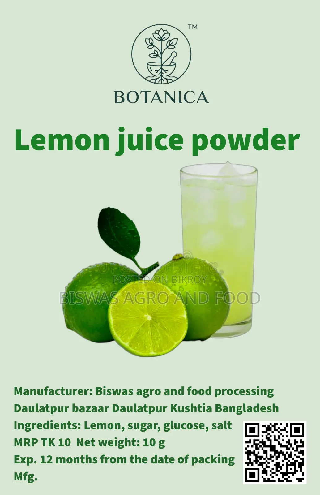 Instant Lemon Juice Powder
