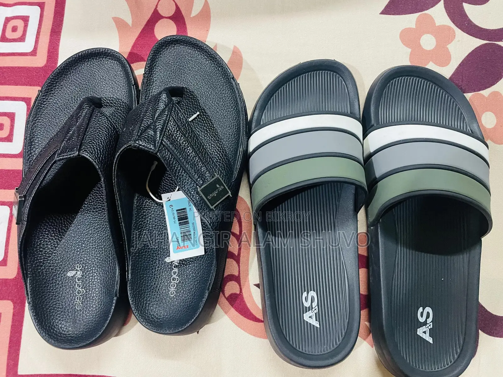 জরুরী বিক্রি | BAY Elegante লেদার স্যান্ডেল + ফ্রী AS স্লাইডস!