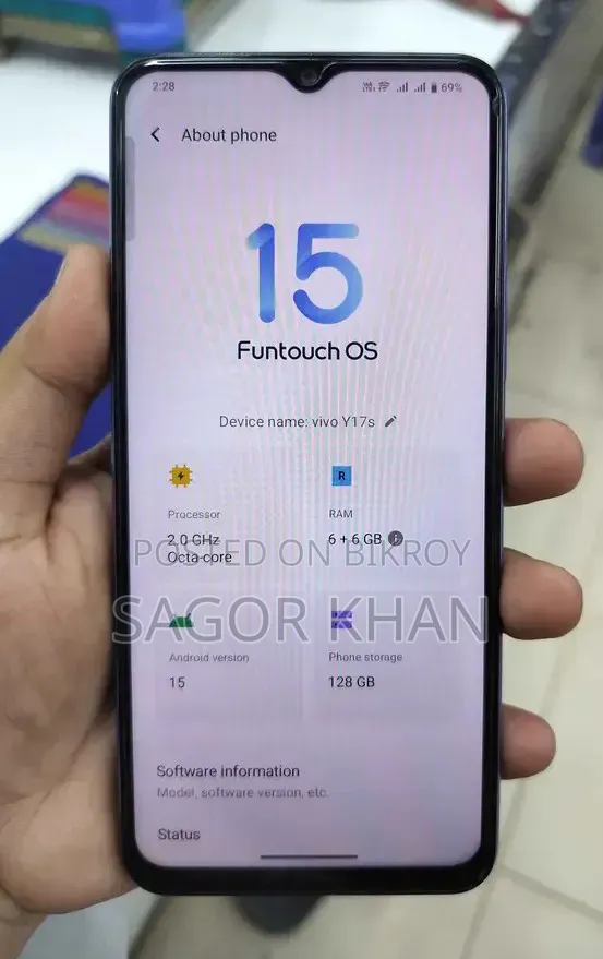 Vivo Y17s 128 GB Blue
