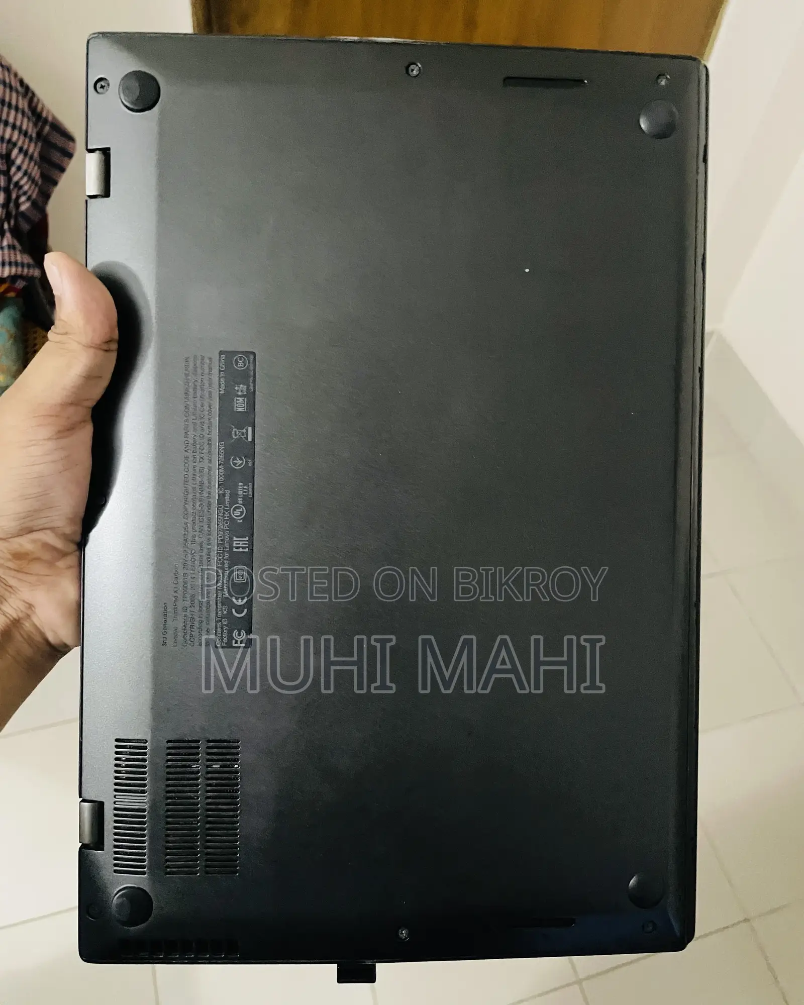 ল্যাপটপ লেনোভো থিংকপ্যাড এক্স১ কার্বন ৮জিবি ইন্টেল কোর আই৫ এসএসডি ২৫৬জিবি