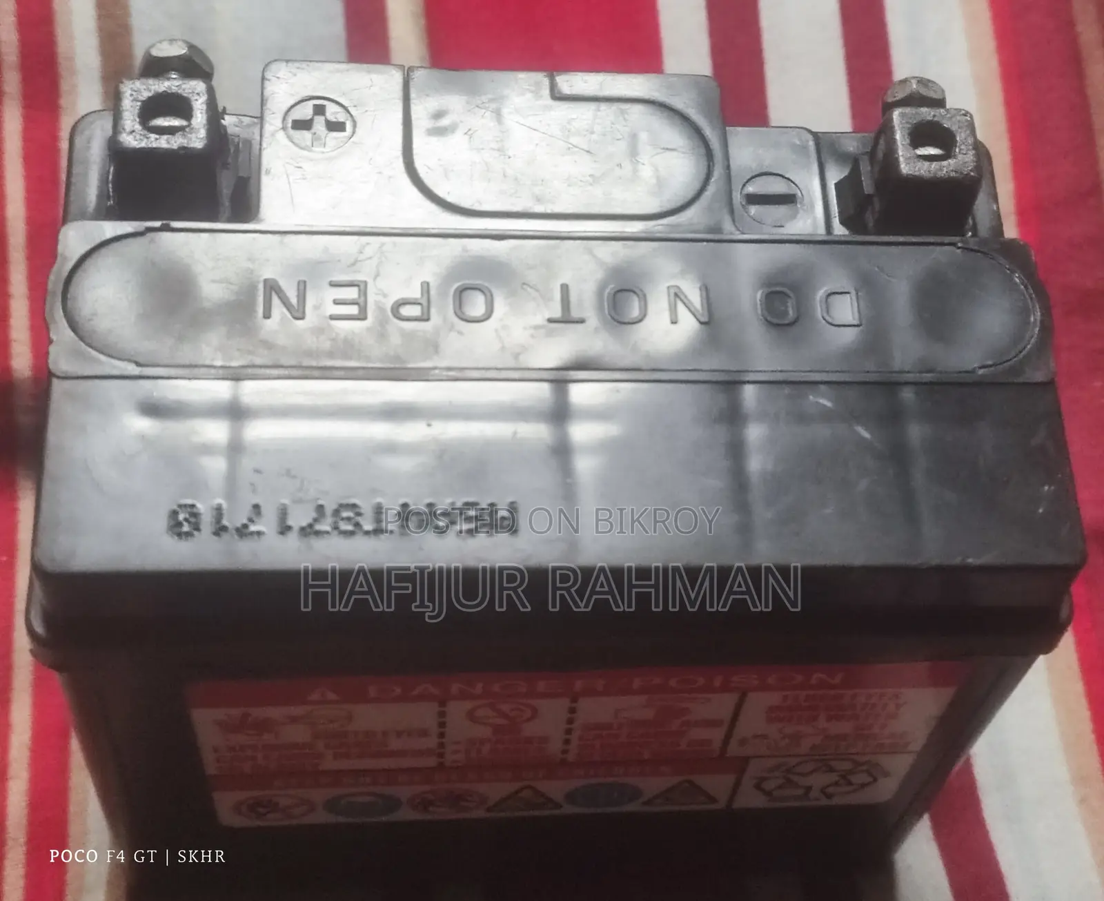 এক্সাইড এক্সএলটিজেড৫-বিএস ১২ভি মোটরসাইকেল ব্যাটারি