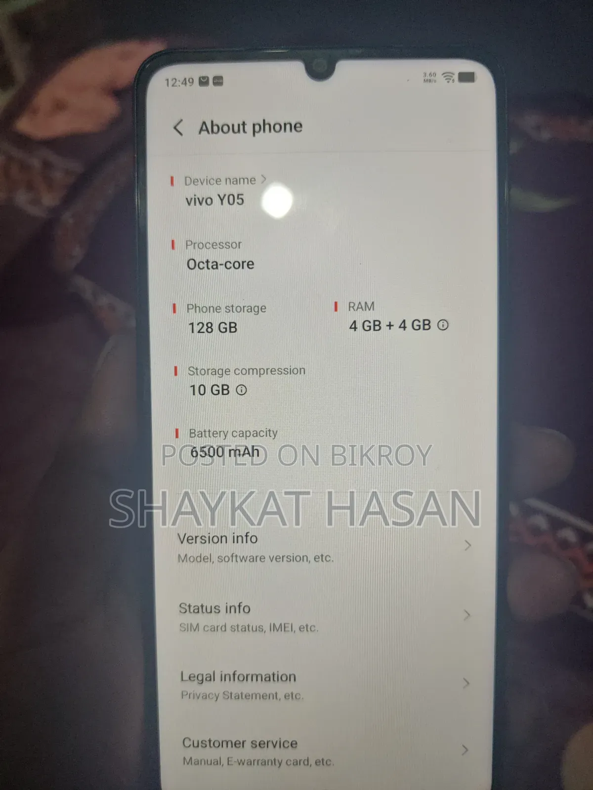 Vivo Y05 128 GB Black