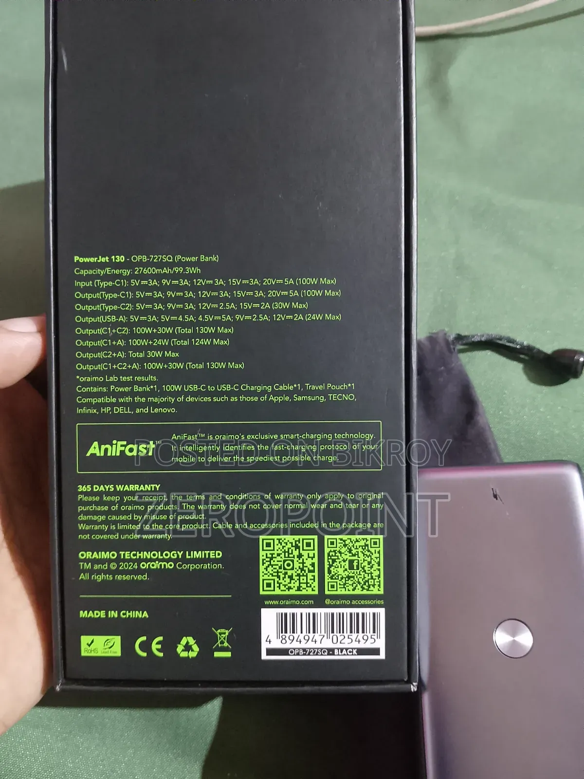 Oraimo Power Jet 130