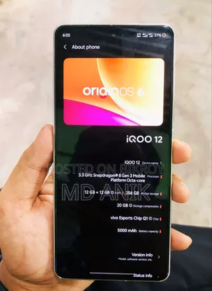 নতুন আইকিউওও ১২ ৫১২ জিবি সাদা