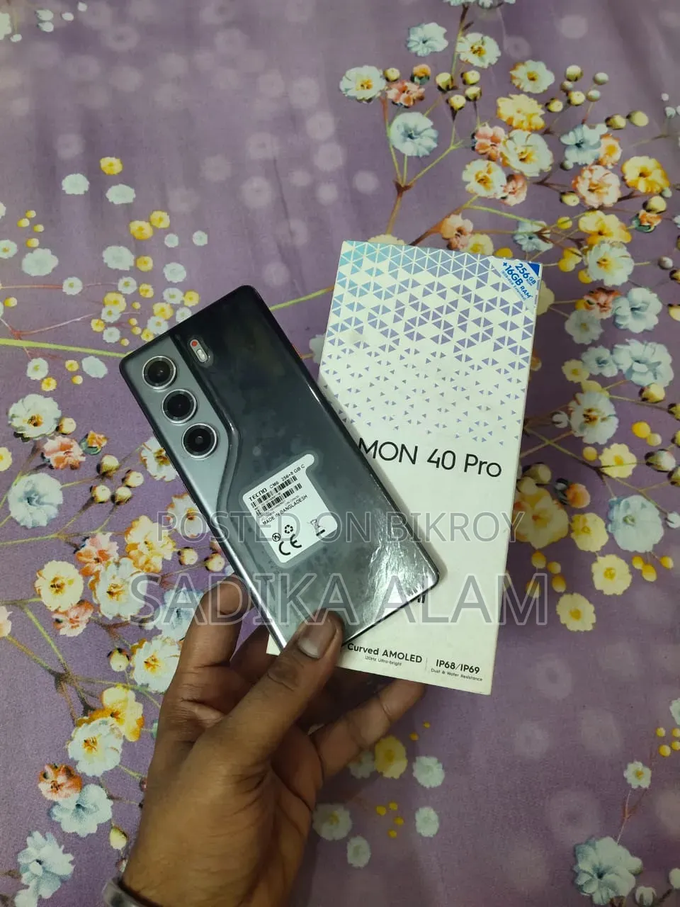 Tecno Camon 40 Pro 4G 256 GB Silver