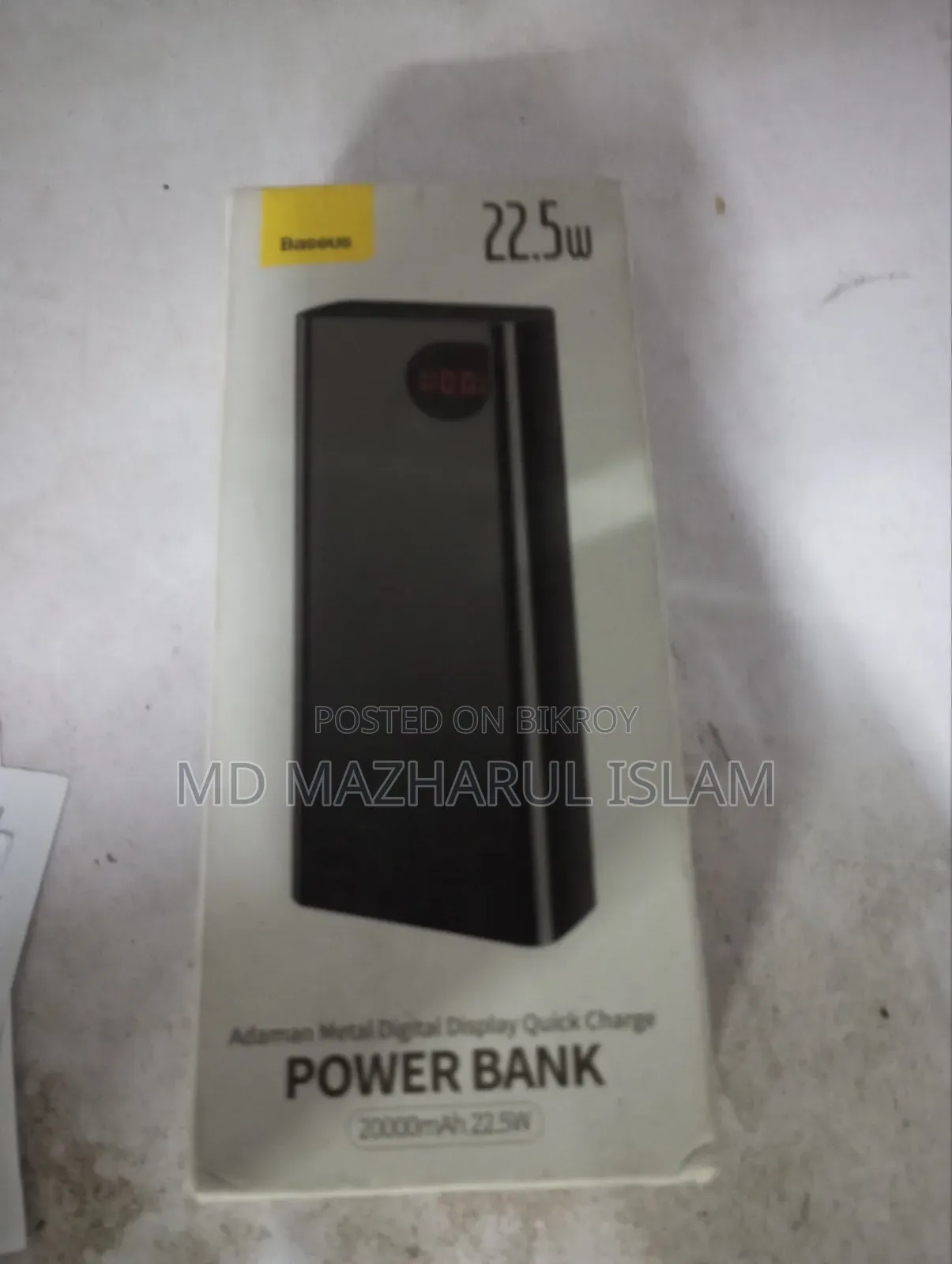 বেসাস ২০০০০এমএএইচ ২২.৫ডব্লিউ পাওয়ার ব্যাংক