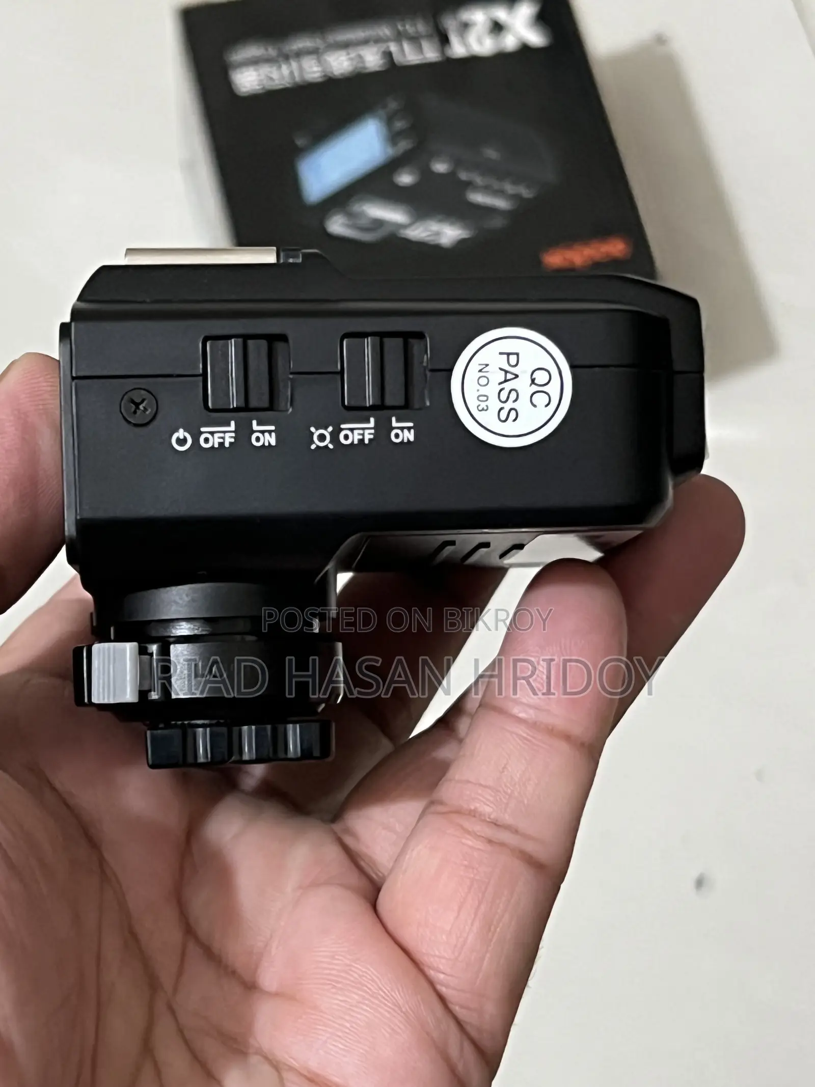 Godox X2T TTL ওয়্যারলেস ফ্ল্যাশ ট্রিগার (ব্র্যান্ড নিউ এর মতো / মাত্র একবার ব্যবহৃত)