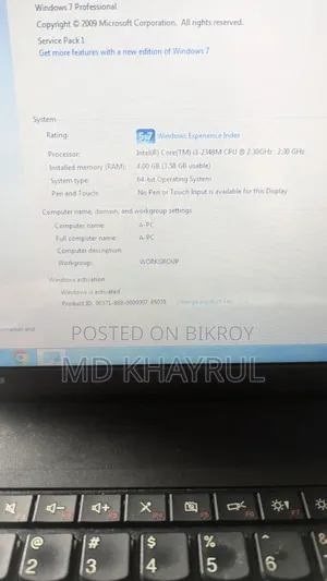 ল্যাপটপ লেনোভো থিংকপ্যাড এজ ই৪৩০ ৪জিবি ইন্টেল কোর আই৩ এসএসডি ১২৮জিবি