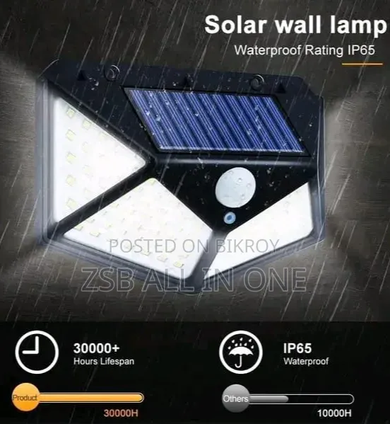 LED Solar, Motion Sensor Lamp for Outdoor