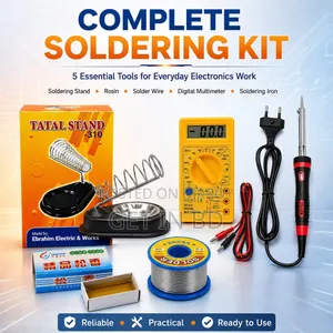 Master Soldering Combo Kit - 60W Soldering Iron, Multimeter, Stand Etc