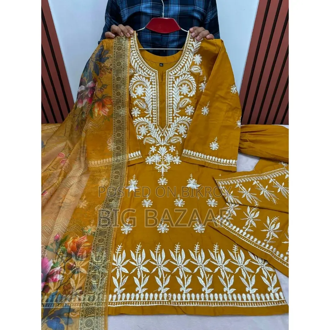 প্রিমিয়াম কটন থ্রি-পিস