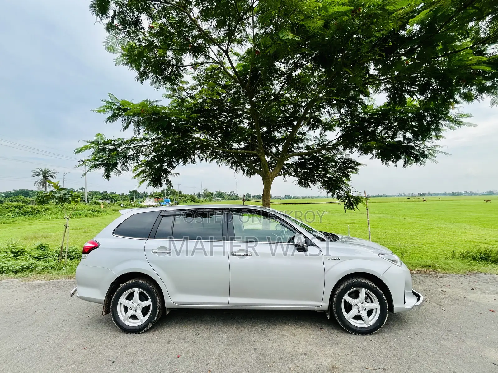 নতুন টয়োটা করোল্লা ফিল্ডার ১.৫ হাইব্রিড এফডব্লিউডি ২০১৯ সিলভার
