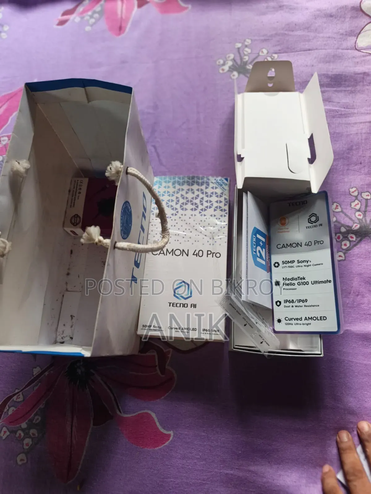 Tecno Camon 40 Pro 4G 256 GB Blue