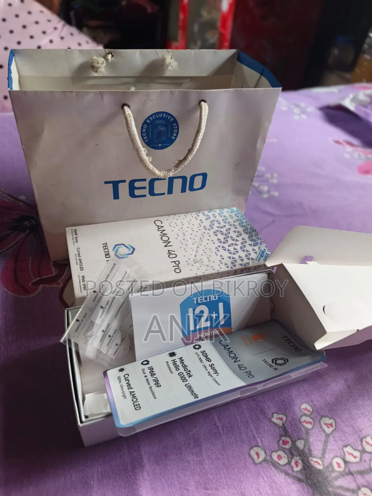 Tecno Camon 40 Pro 4G 256 GB Blue