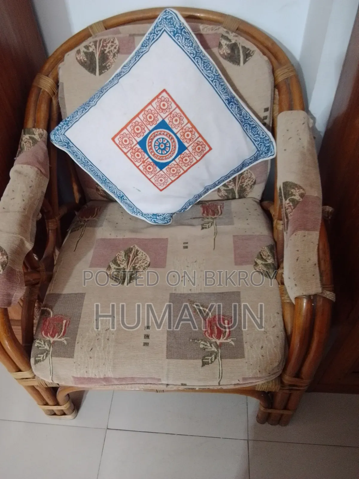 কেন সোফা সেট ৩ সিটের সিঙ্গেল সিট ২ পিস