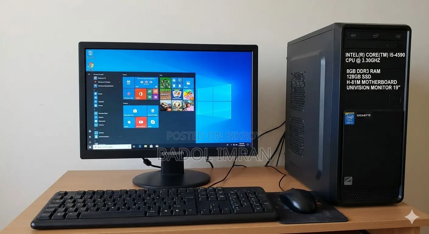Desktop Computer Gigabyte 8GB Intel Core I5 SSD 128GB