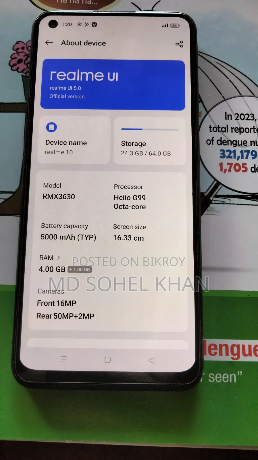 Realme 10 64 GB Orange