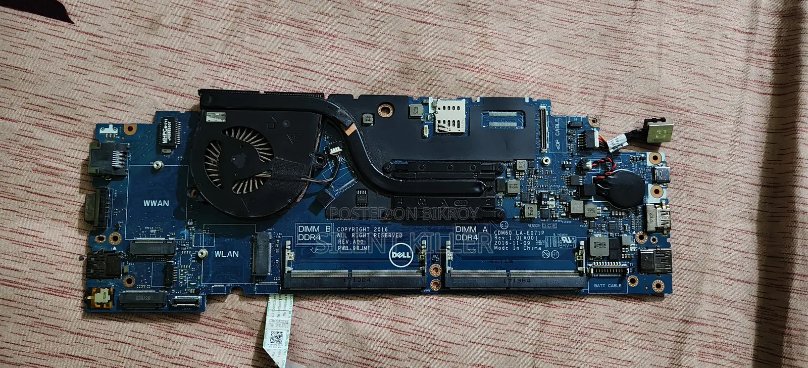 Dell Latitude 5280 Mother Board + Intel Core I3 7th Processor