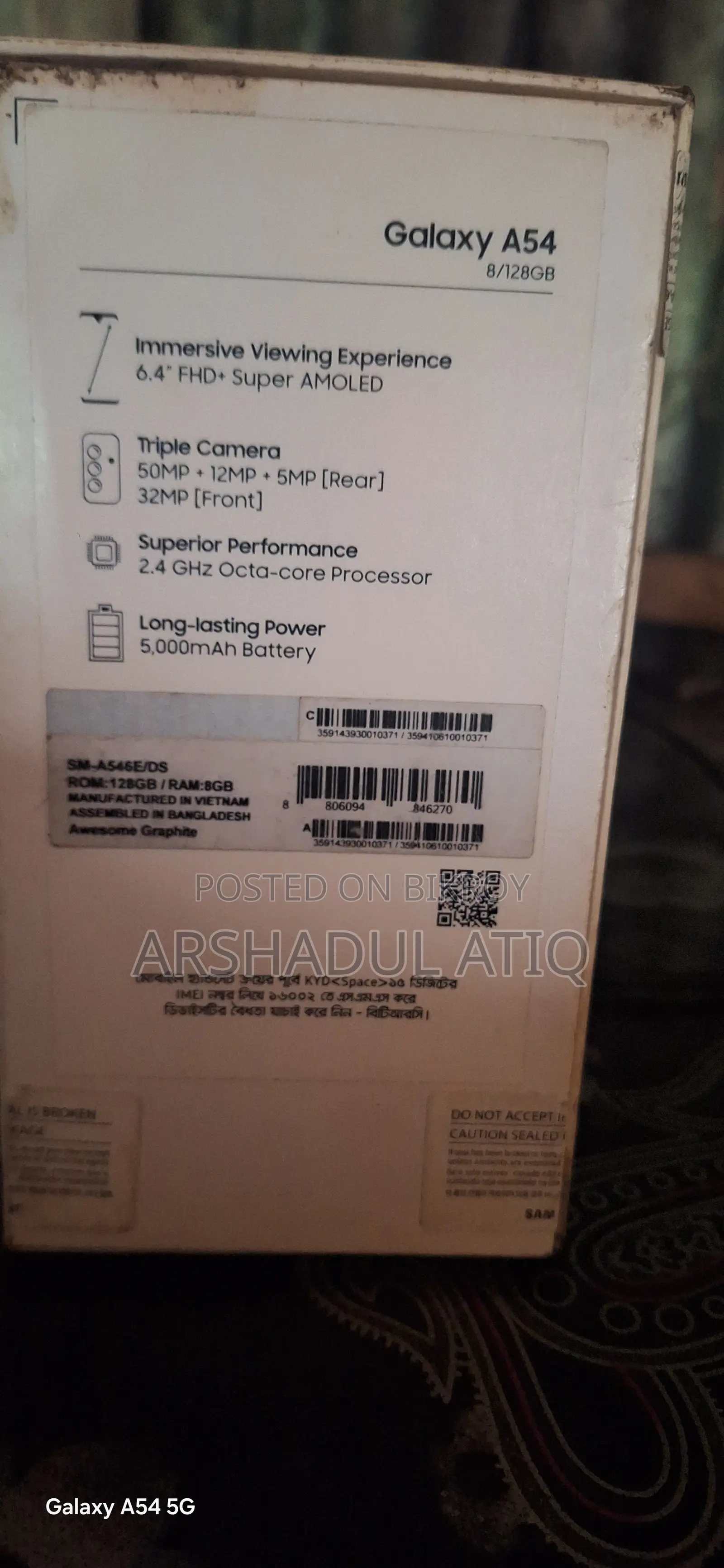 Samsung Galaxy A54 5G 128 GB Black