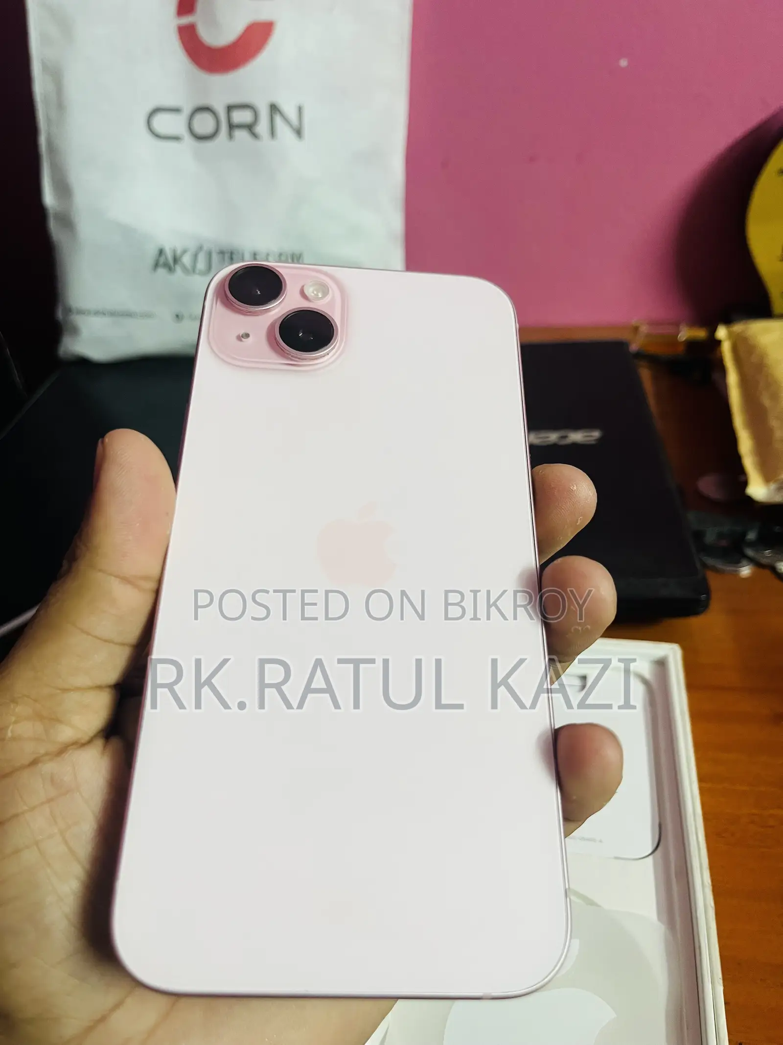 অ্যাপল আইফোন ১৫ প্লাস ২৫৬ জিবি গোলাপি