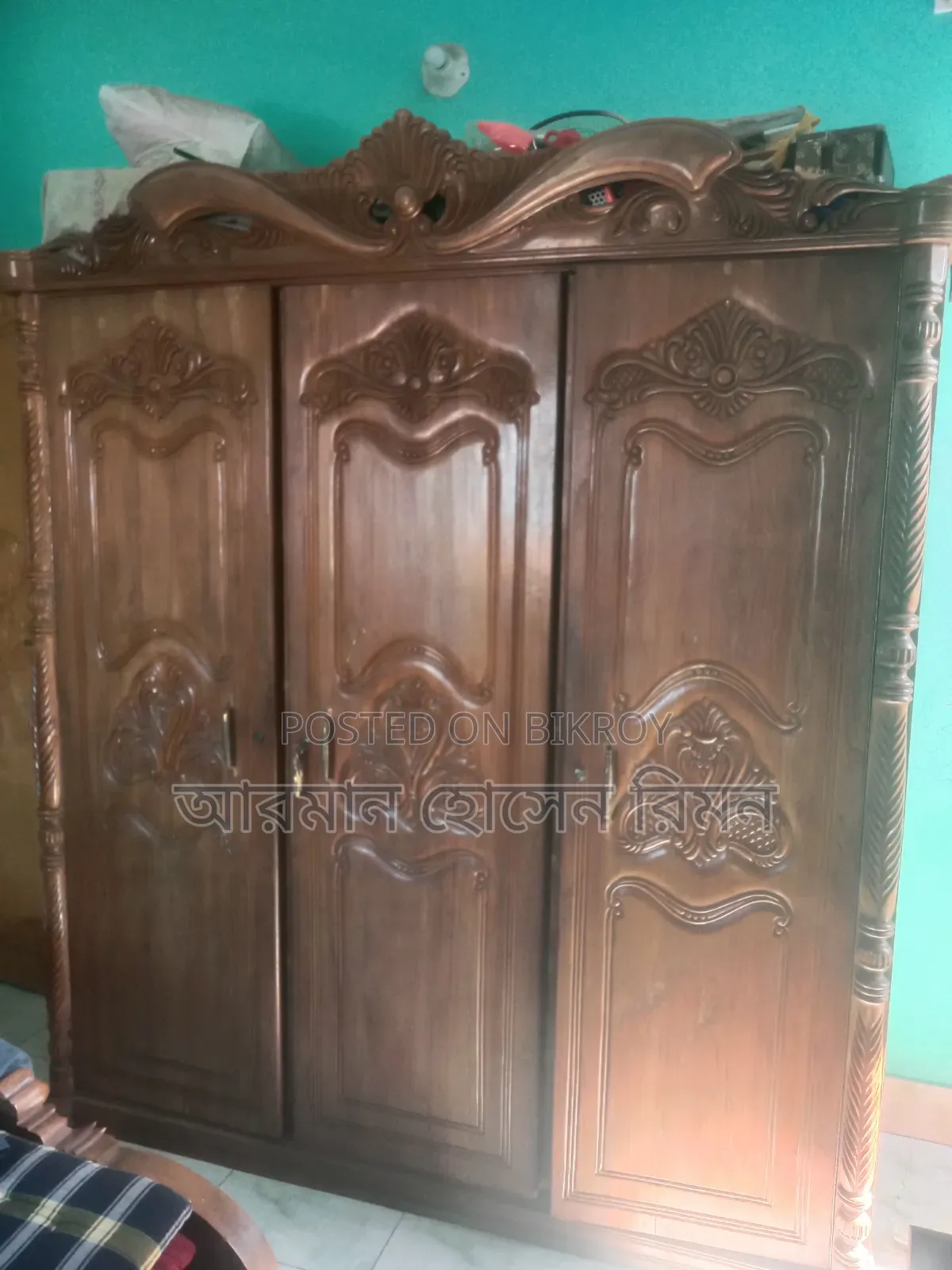 3-Part Almirah Teak Wood