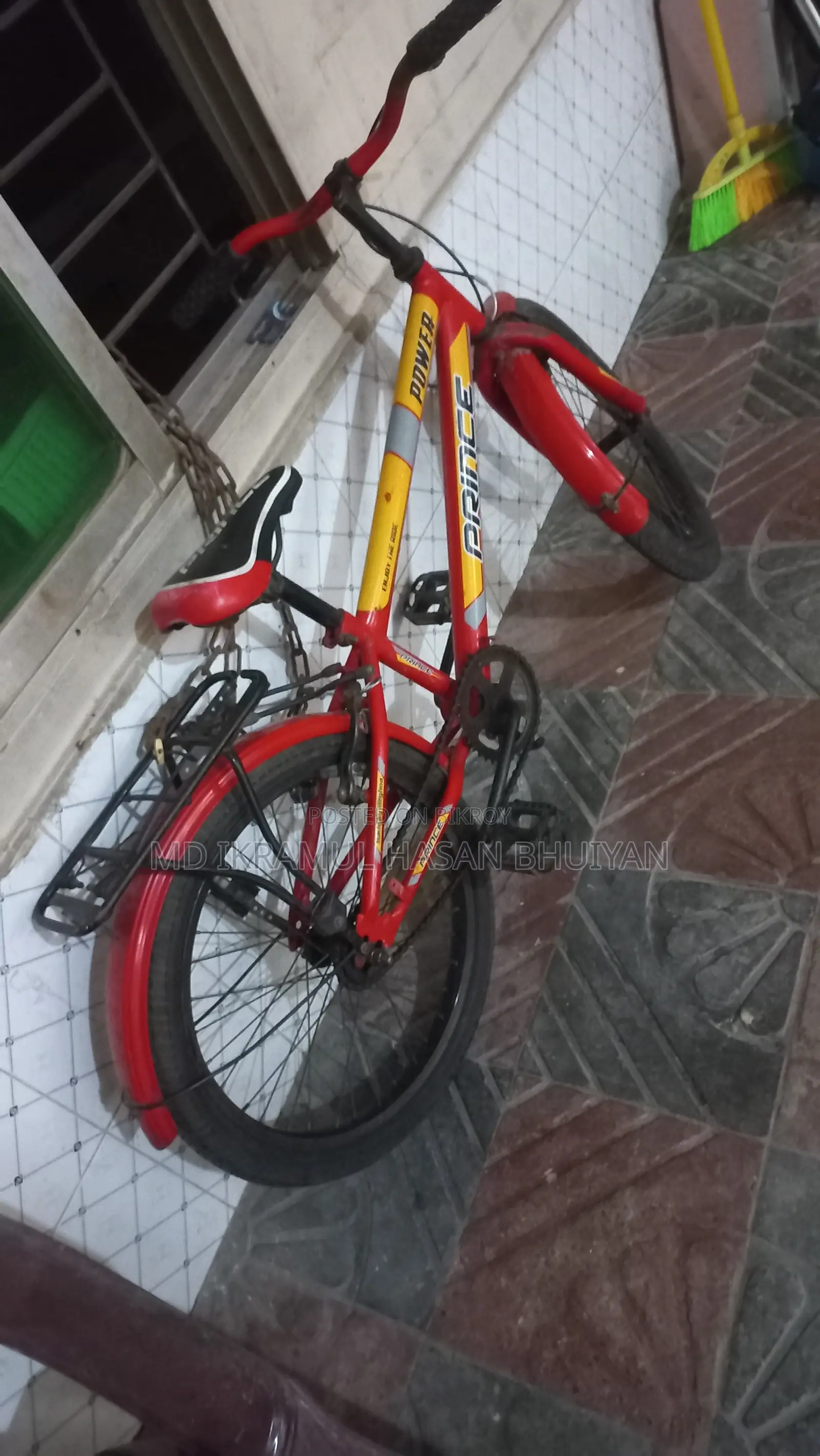 বাচ্চাদের জন্য আকর্ষণীয় লাল রঙের সাইকেল (প্রিন্স পাওয়ার বাইসাইকেল)