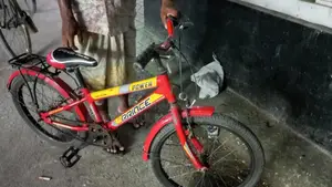 বাচ্চাদের জন্য আকর্ষণীয় লাল রঙের সাইকেল (প্রিন্স পাওয়ার বাইসাইকেল)