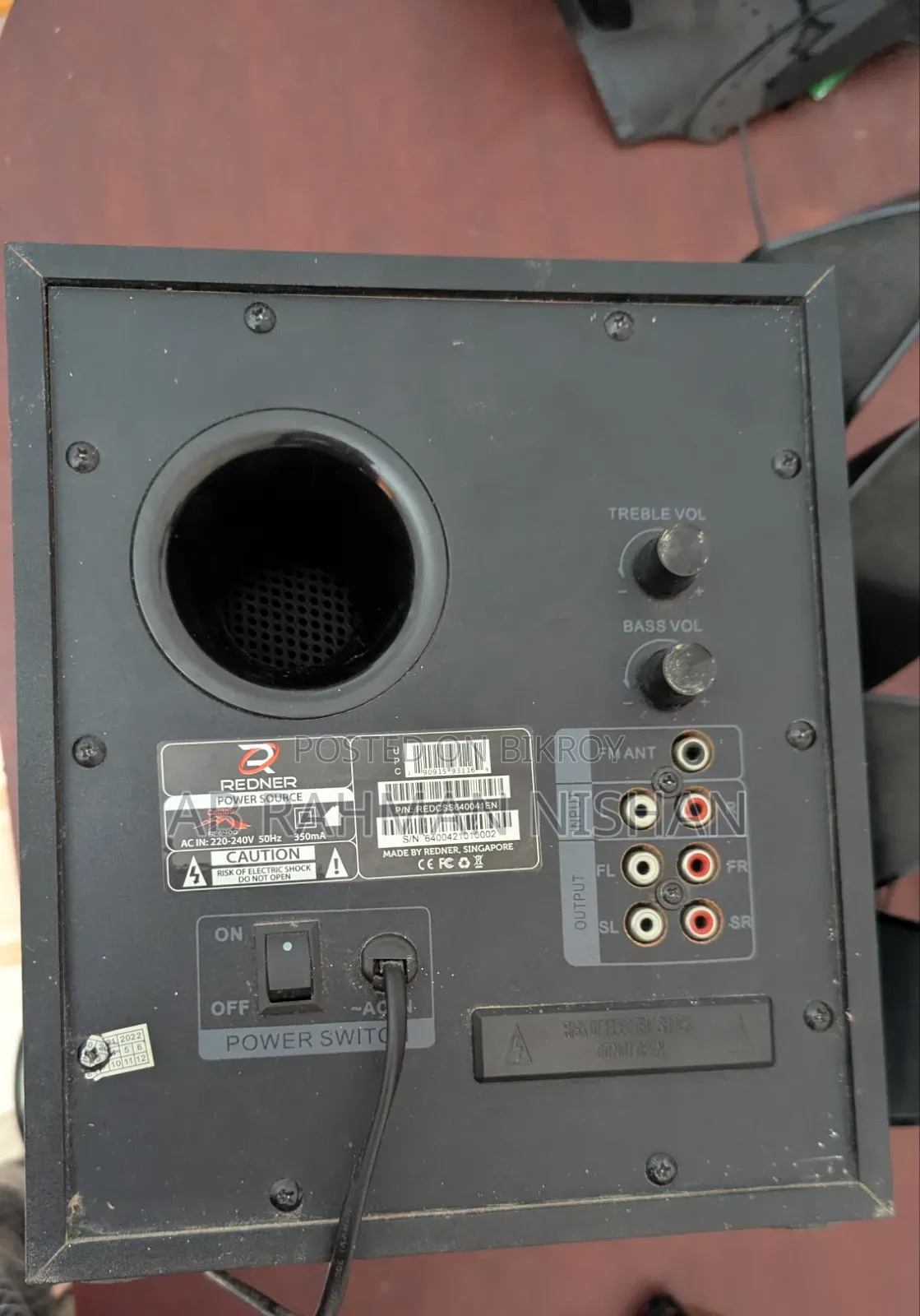 REDNAR 4.1 Speaker Made in Singapore
