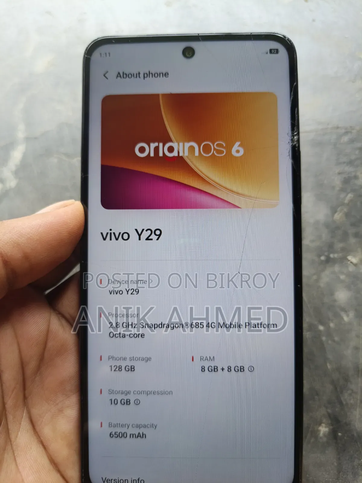 Vivo Y29 128 GB