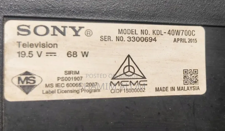 Sony TV Original 40 Inch