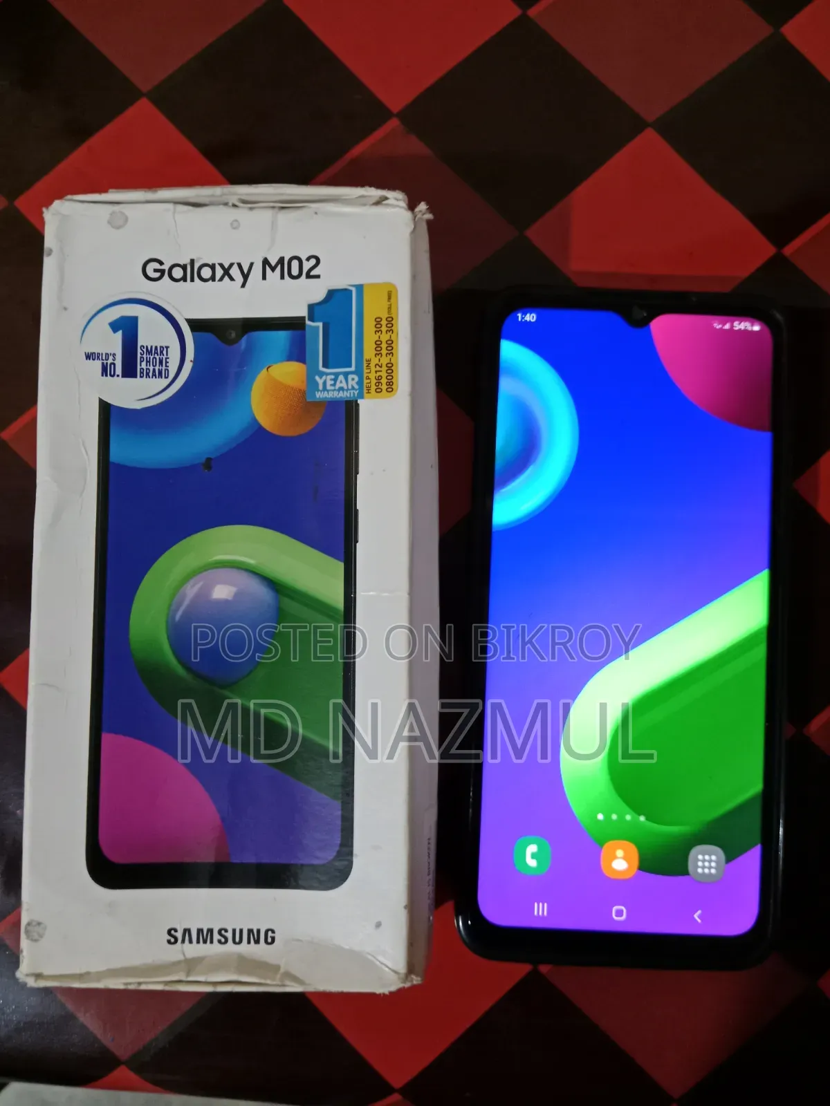 স্যামসাং গ্যালাক্সি এম০২ ৩২ জিবি কালো