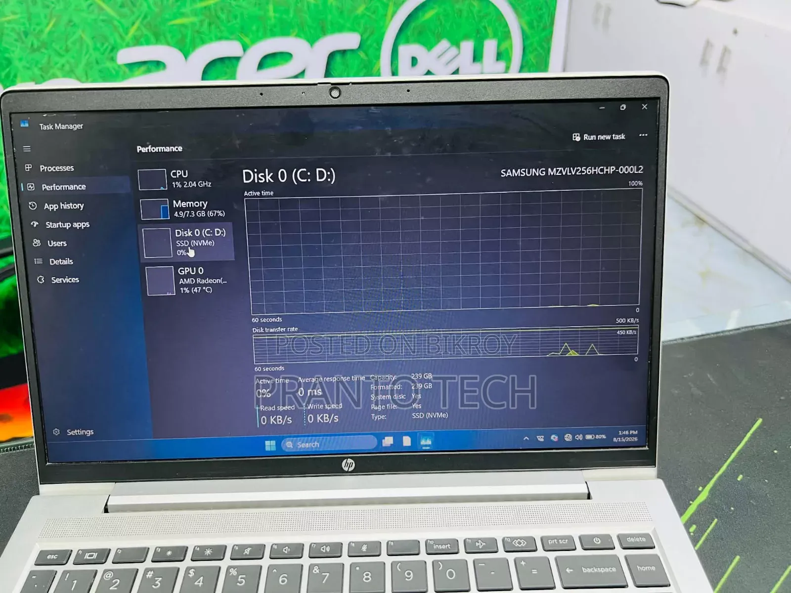 Laptop HP ProBook 445 G8 8GB AMD Ryzen 5 SSD 256GB